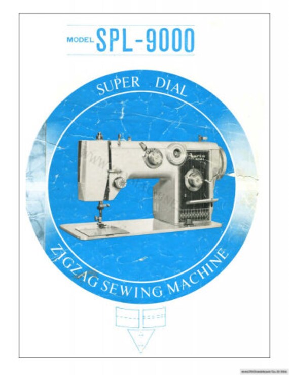 Deluxe Zig Zag Sewing Machine Spl-9000 Instruction Manual. Instant
