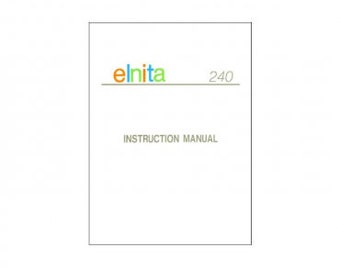 Elnita 240 Sewing Machine Instruction Manual PDF Download SR