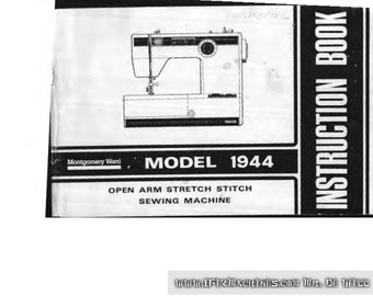 Montgomery Ward Sewing Machine UHT J 1944 User Manual PDF Download SR