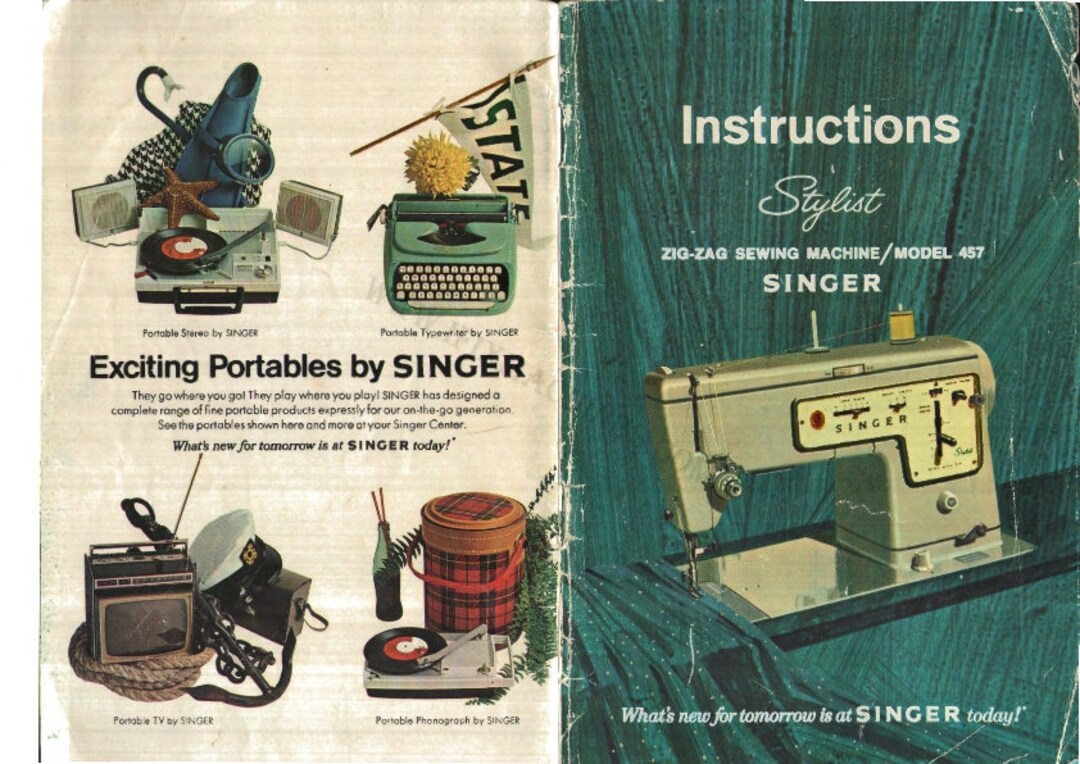 Singer Stylist 457 Instruction Manual Sewing Machine PDF Download in