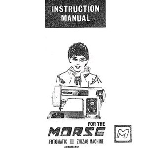 Morse 4300 Fotomatic III 3 Instruction Manual User Guide PDF Download SR