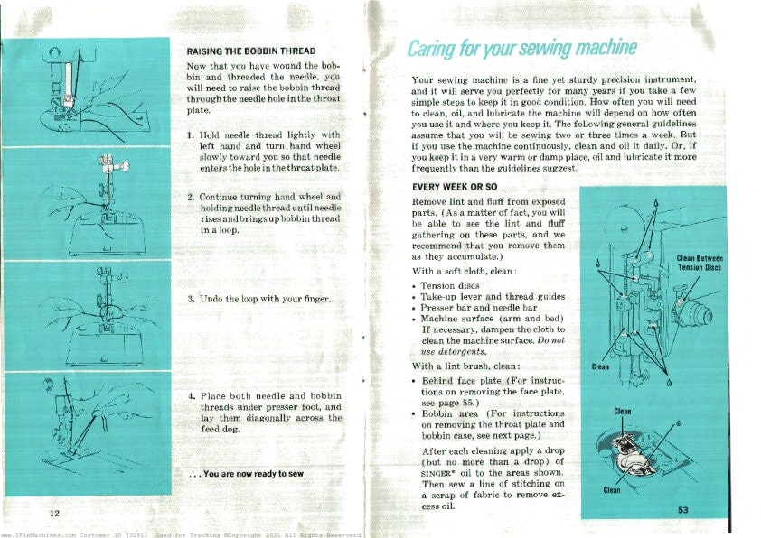 Singer Stylist 457 Instruction Manual Sewing Machine PDF Download in