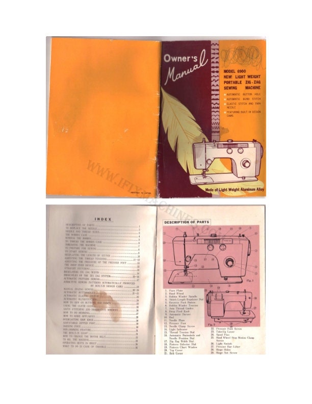 Morse 6900 Instruction Manual, User Guide Handbook, PDF Format