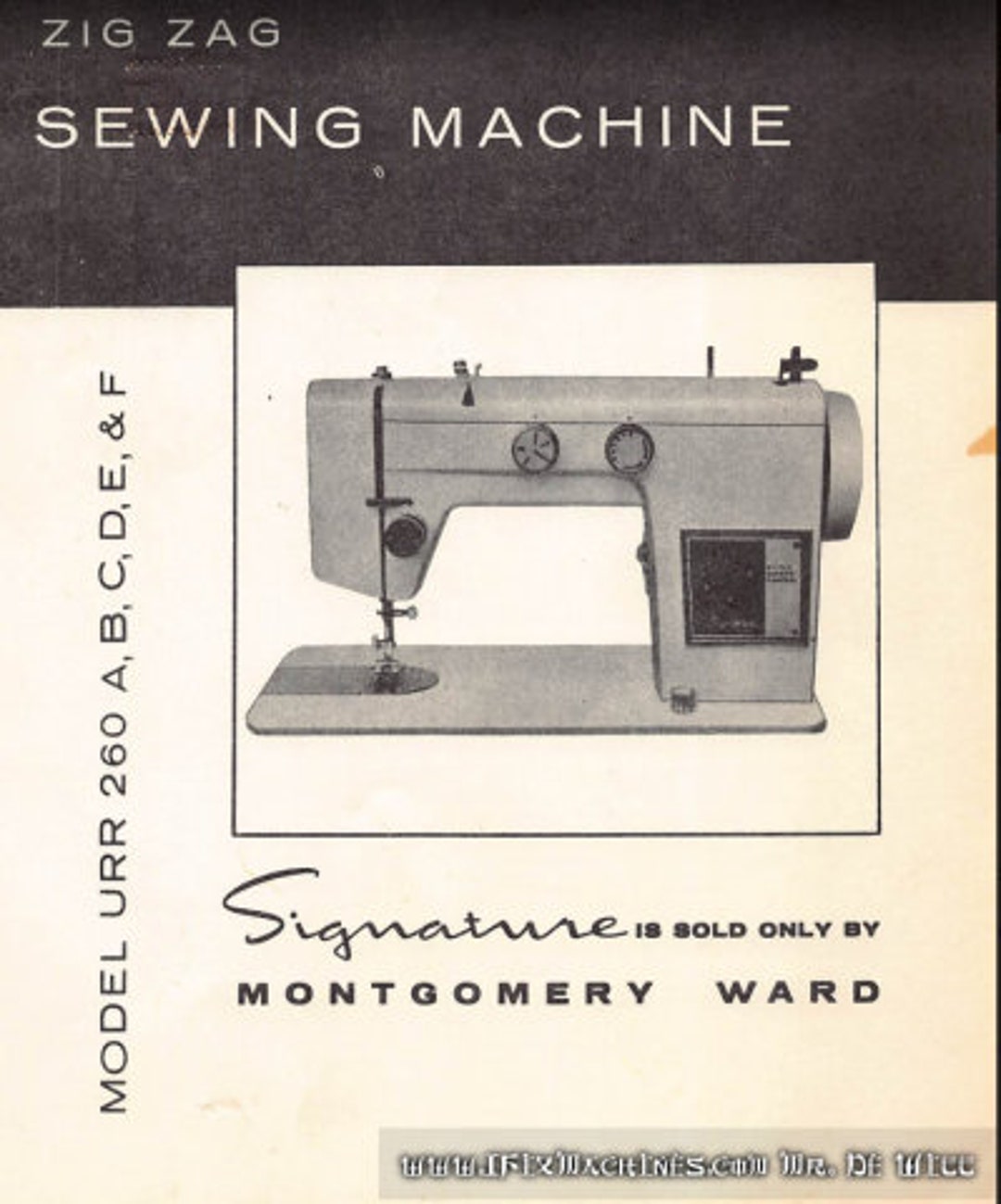 Montgomery Ward URR 260 Sewing Machine Instruction Manual Instant