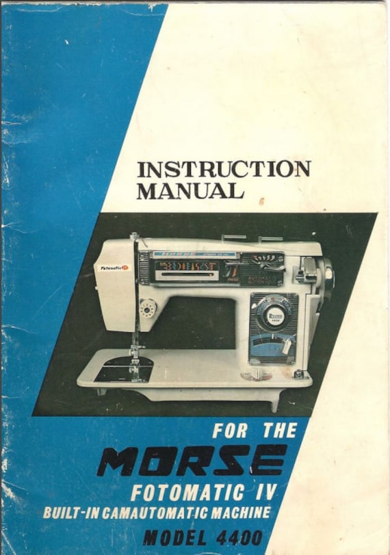 Morse FOTOMATIC 4400 IV Instruction Manual, Instant Download, Pdf
