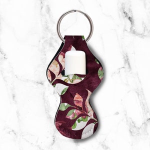 Chapstick Holder, Keychain chap stick / lip balm holder, Variety of Colors