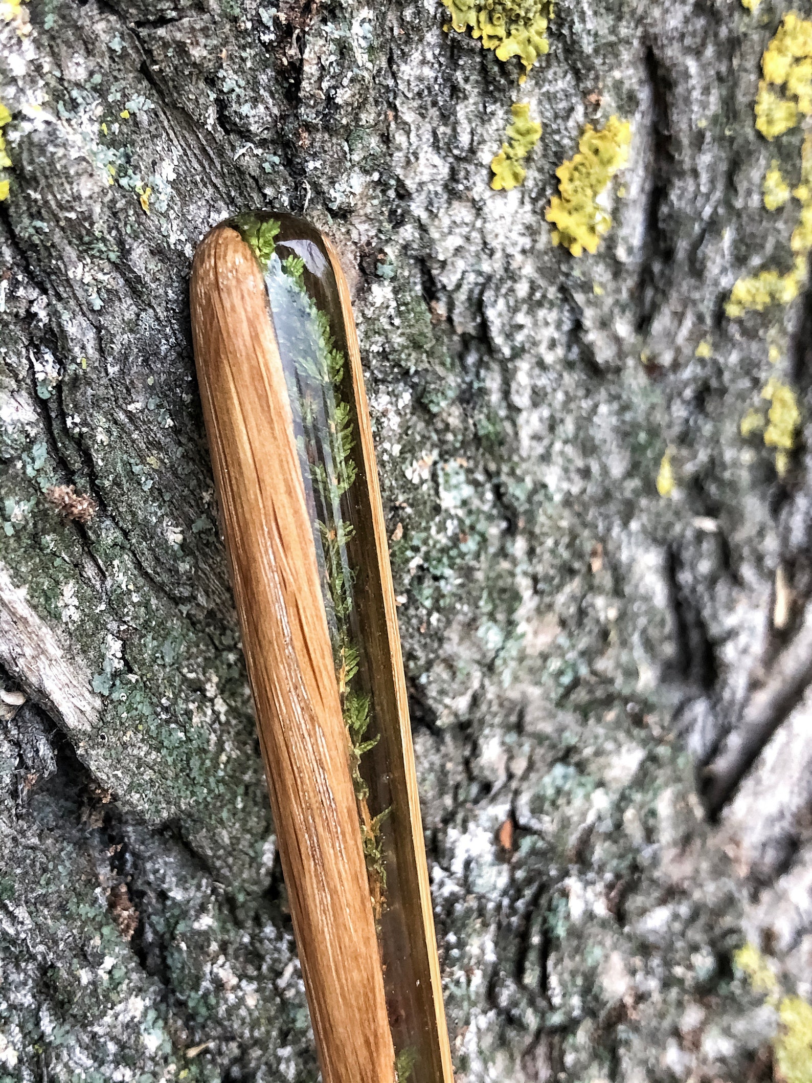 Natural Green Hair Clip Women Hairpin Flower Decor Chopstick Etsy