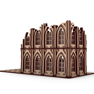 Tournament Terrain Building 2 Pliki do cięcia laserowego, SVG, ai, pdf, sceneria mdf, teren do gry wojennej, 3 mm