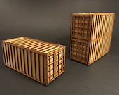 Shipping Container Laser Cut File, SVG, Scatter Terrain, Infinity, Wargame Scenery, 2mm, 3mm, ai, pdf
