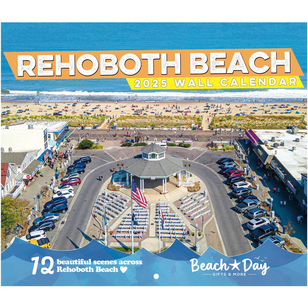 Rehoboth Beach 2025 Wall Calendar 12 Beautiful Scenes 11x17