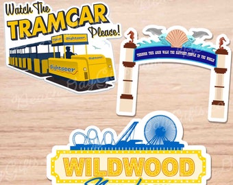 Wildwood "Boardwalk Icons" Magnet 3-Pack