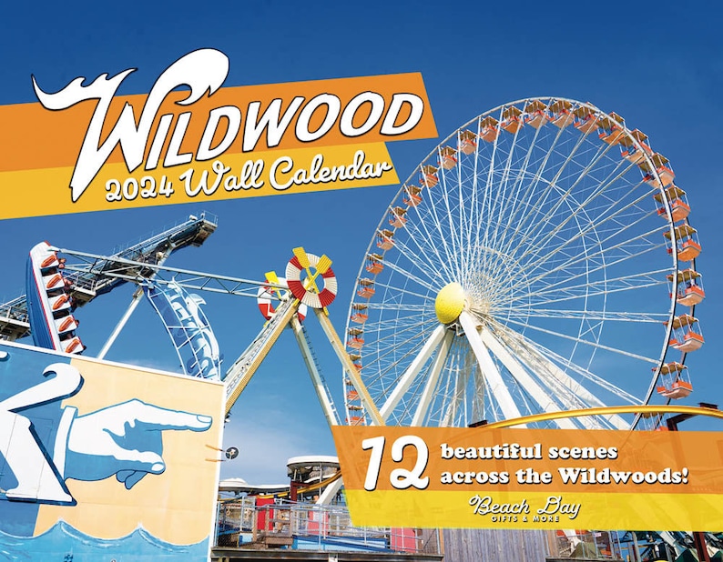 Wildwood NJ 2024 Wall Calendar 12 Beautiful Scenes From Across the