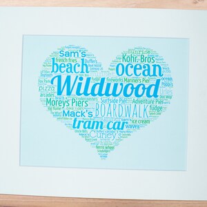 A Day in Wildwood, NJ - Matted Art Print (11x14" or 16x20") image 2