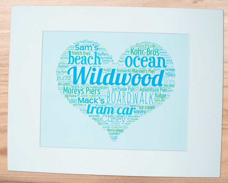 A Day in Wildwood, NJ - Matted Art Print (11x14" or 16x20") image 2