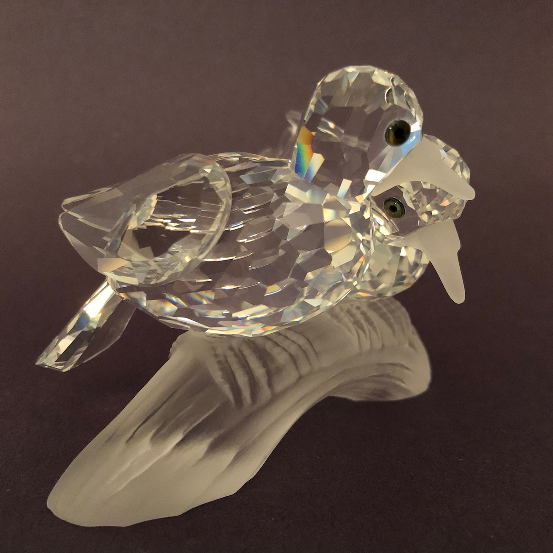Swarovski turtle Doves Crystal Figurine in - Etsy