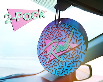 Rad 80s/90s Car Air Freshener 2-Pack | Miami Beach Scent