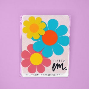 Retro Flower Power Stickers | 60s Mod Vinyl Decal, 3-Pack bild 5