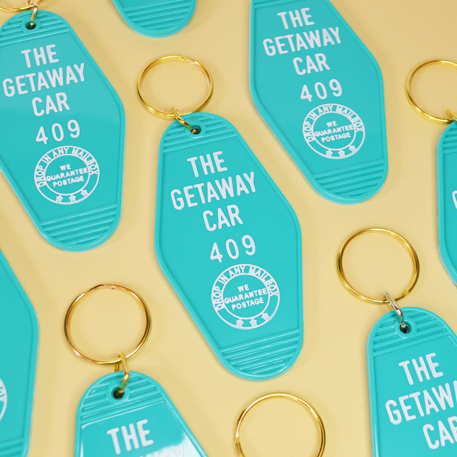 Getaway Car Keychain in Teal Motel Keychain Vintage Etsy