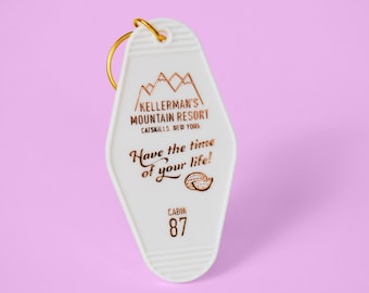 Hotel Keychain | 1980s Movie | Vintage Style | Summer Camp