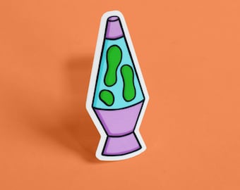 Lava Lamp Vinyl Sticker | 1970s | Groovy Hippie Sticker