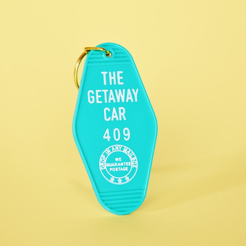 Getaway Car Keychain in Teal Motel Keychain Vintage Etsy