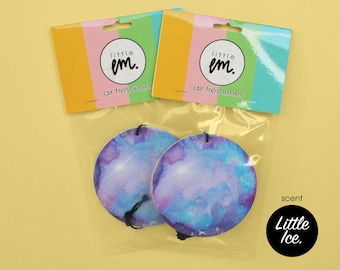 Watercolor Galaxy Air Freshener 2-Pack | Little Ice Scent