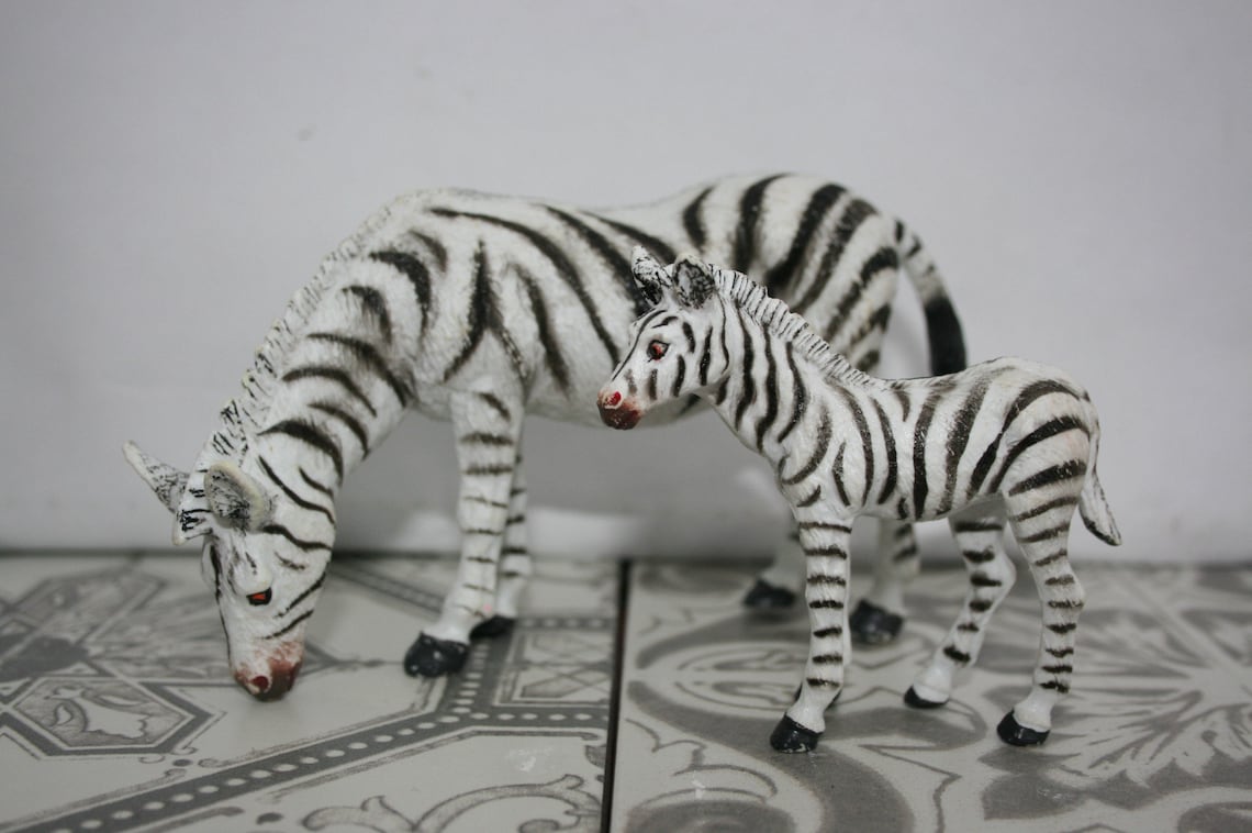 Plastic zebras large toy zoo animals/ educational toys Etsy