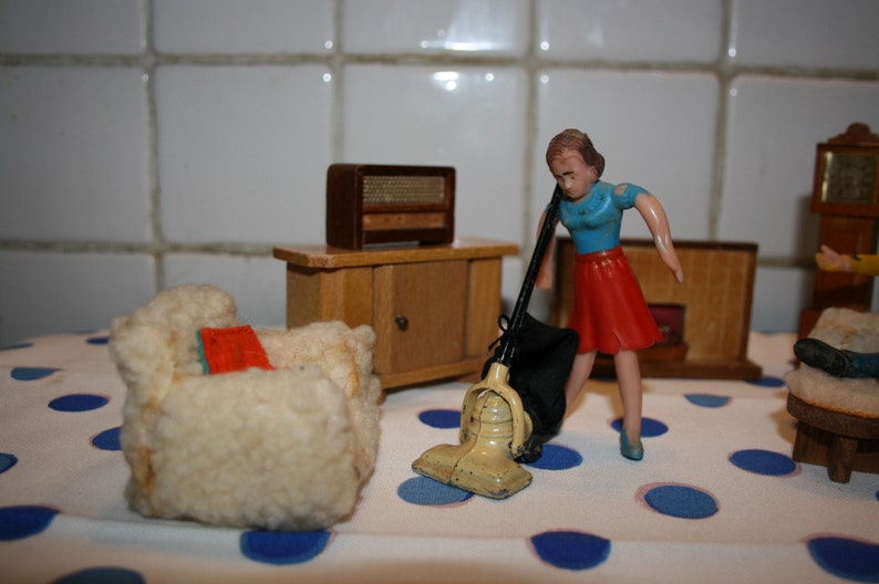 Vintage 1970s dolls house lounge furniture & dolls Lundby Etsy