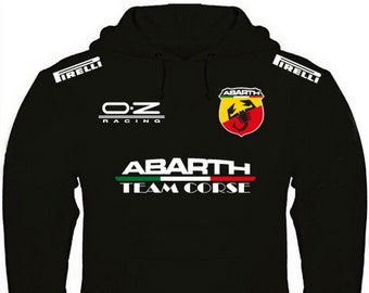 Sweat à capuche Abarth Team Corse personnalisé