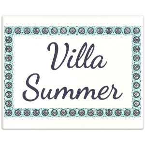 Personalized House Number Tile 20 x 25 cm with your address and house number RP02