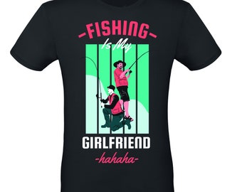 Camiseta pasión pesca deportiva "La pesca es mi novia" pescador
