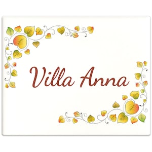 Personalized House Number Tile 20 x 25 cm with your address and house number SP02