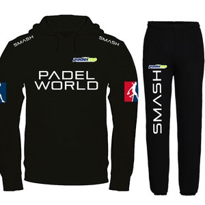 Jumpsuit including hoodie and plush trousers Padel World Black
