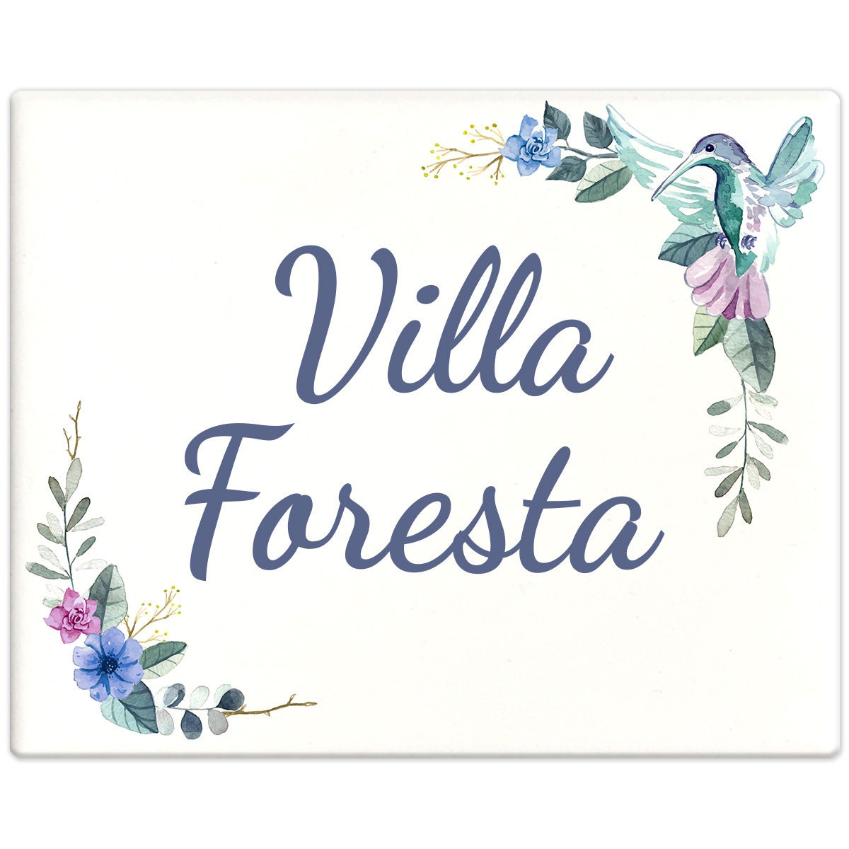 Personalized House Number Tile 20 x 25 cm with your address and house number FP02