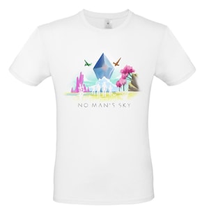 Camiseta fan art No Man's Sky ilustración de didibi ilustraciones