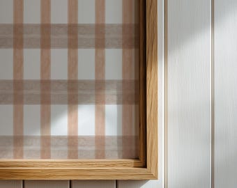 Lámina imprimible con estampado de cuadros otoñales en acuarela, decoración acogedora para el otoño.