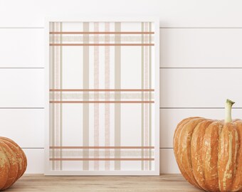 Estampado de cuadros naranjas de otoño, arte mural de otoño imprimible, decoración de chimenea de otoño, decoración de Acción de Gracias, arte de cuadros, hogar acogedor