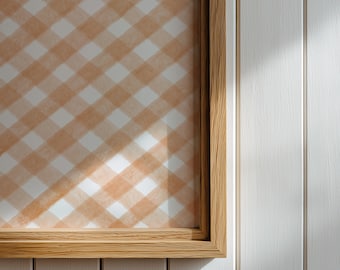 Estampado de cuadros otoñales en acuarela naranja, arte mural otoñal imprimible, decoración de chimenea otoñal, decoración de Acción de Gracias