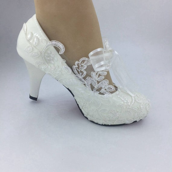 Gorgeous White Imitation Pearl Wedding Shoes 5 Inches High Heel Crystal  Platforms Cinderella Prom Pumps Ceremony Event Shoe - AliExpress