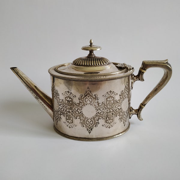Silver Plated Teapot Etsy