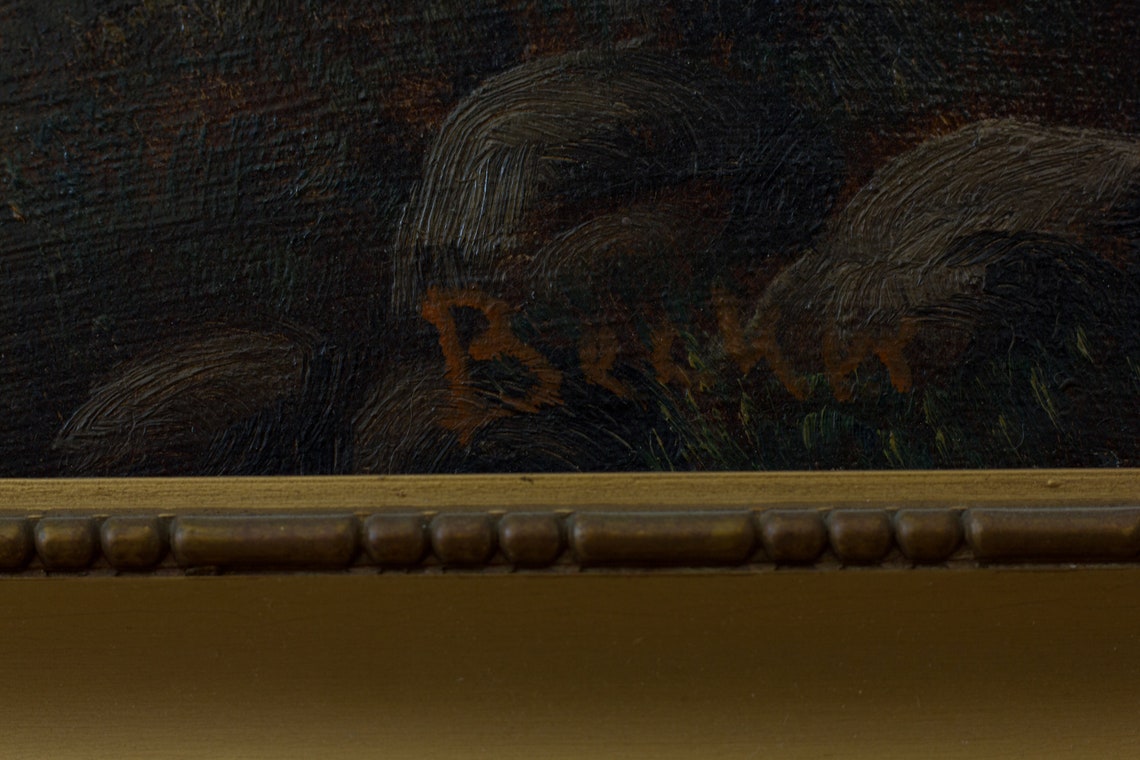 August Becker 18221887 Oil Painting Etsy