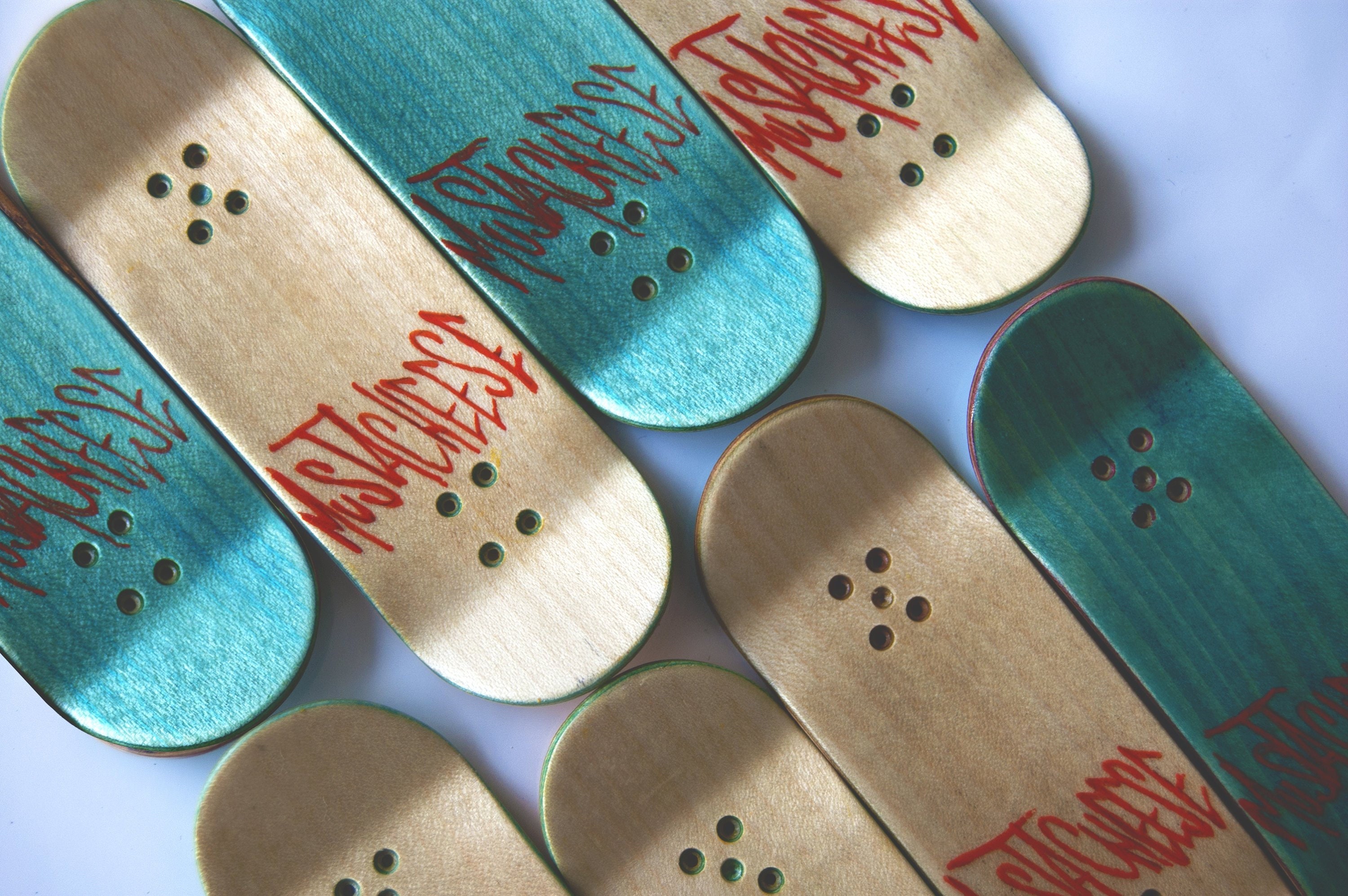 Blank Fingerboard Custom Colors Handcrafted Deck Made in Etsy Australia