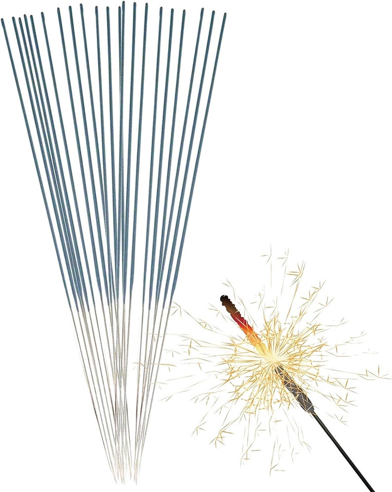 50x cierges magiques 28 cm éclaboussures d'étoiles pour fêtes et feux d'artifice Réveillon du Nouvel An cat. F1 image 1