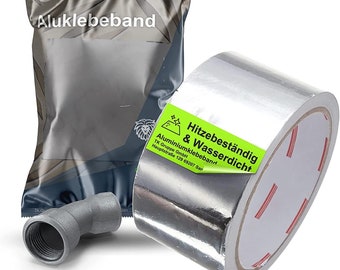 2x 25 Meter Aluminium Klebeband Band als Reperaturband Alu tape hitzebeständig