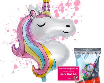 3x XXL unicorn 110 x 85 cm foil balloon helium balloon air balloon balloon helium