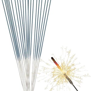 200x sparklers 17 cm star splashes for parties & fireworks New Year's Eve Cat. F1 image 1