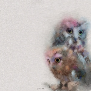 Owl Art Print, Bird Art, Art Print, Owl Art, Gift, Bird Painting, Hand Made Art, Owl Print
