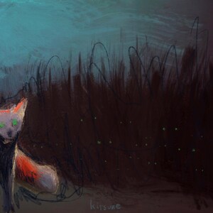 Fox Art Print, Fox Art, Art Print, Wildlife Animal Art, Christmas Gift, Fox Painting, Nursery Art, Fox Illustration