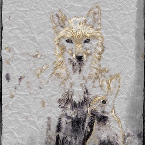 Fox Art Print, Fox Art, Art Print, Wildlife Animal Art, Christmas Gift, Fox Painting, Nursery Art, Fox Illustration