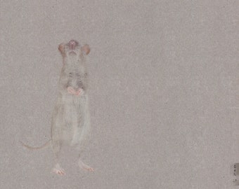 Rat Art Print, Rat Art, Art Print, Rodent Animal Art, Giclee Print, Rat Painting, Rat Illustration, Rats